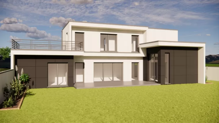Construction d'une villa moderne, Andrézieux-Bouthéon, TB Maitrise d'Oeuvre