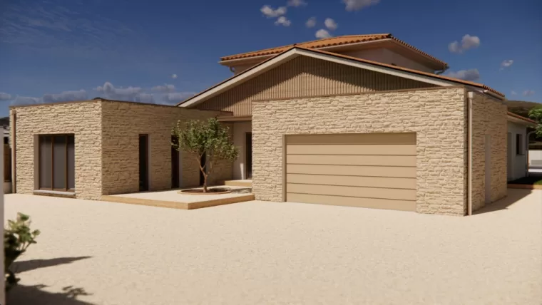 Construction d'une villa de style contemporain, Saint-Just-Saint-Rambert, TB Maitrise d'Oeuvre