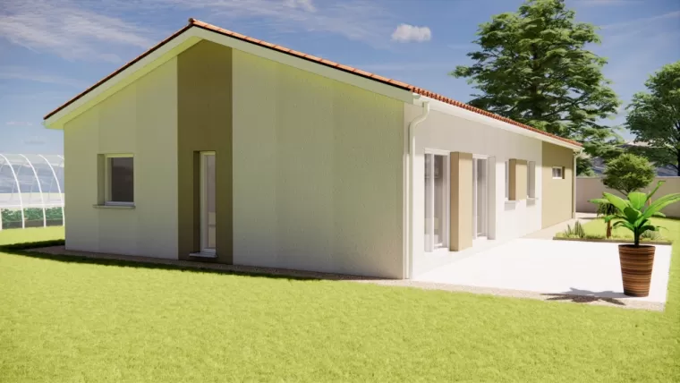 Construction d'une maison individuelle de style traditionnelle, Saint-Just-Saint-Rambert, TB Maitrise d'Oeuvre