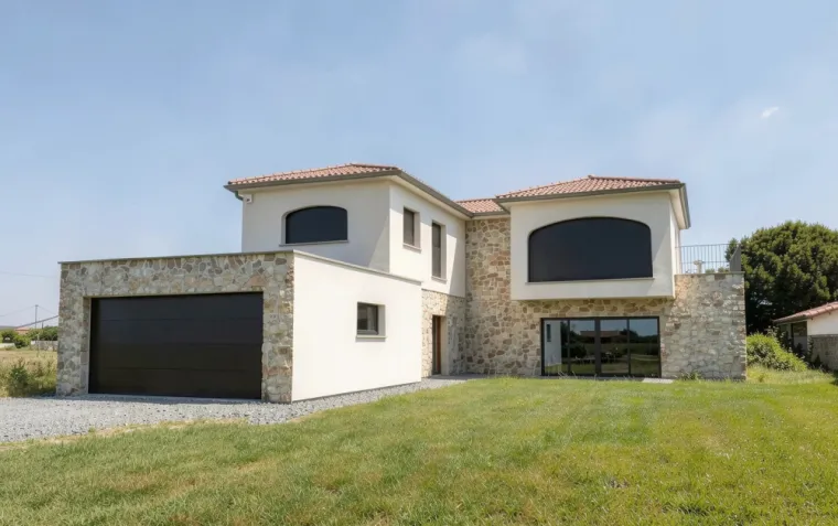 FIN DE CHANTIER : Réalisation d'une maison individuelle contemporaine, Veauche, TB Maîtrise d'Œuvre
