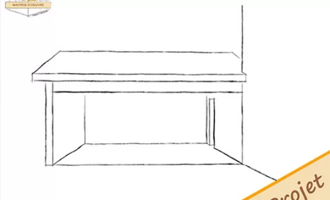 Carport de maison individuelle, Saint-Médard-en-Forez, TB Maîtrise d'Œuvre
