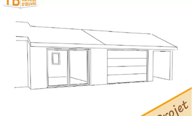 Agrandissement de maison individuelle (Garage), Veauche, TB Maitrise d'Œuvre