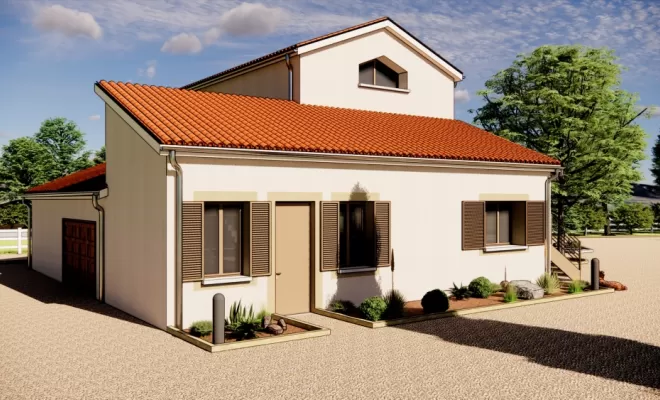 Projet de rénovation et d'agrandissement d'une vieille bâtisse en appartement et magasin de producteurs, Chambœuf, TB Maitrise d'œuvre