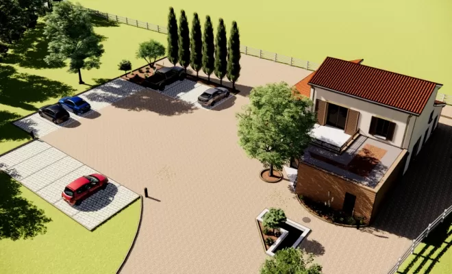 Projet de rénovation et d'agrandissement d'une vieille bâtisse en appartement et magasin de producteurs, Chambœuf, TB Maitrise d'œuvre
