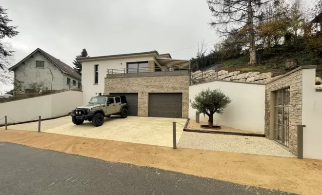 Maison individuelle de style contemporaine sur 3 niveaux, Chambœuf, TB Maîtrise d'Œuvre
