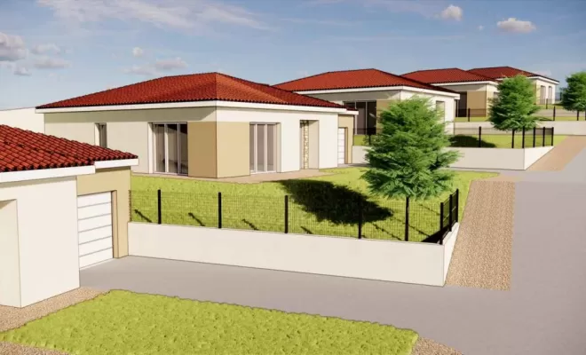 Projet immobilier de cinq maisons individuelles de styles traditionnelles, Viricelles TB Maîtrise d'Œuvre