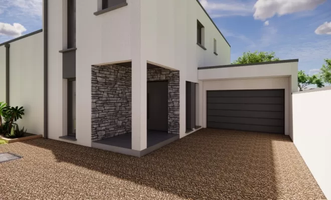 Projet de construction d'une villa moderne, Andrézieux-Bouthéon, TB Maitrise d'œuvre