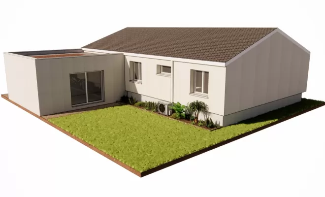 FIN DE CHANTIER : Réalisation d'un agrandissement de maison individuelle (deux chambres et une salle de bain), Veauche, TB Maîtrise d'Œuvre