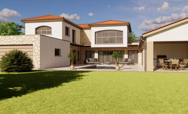 Construction d'une villa moderne, Veauche, TB Maitrise d'Oeuvre