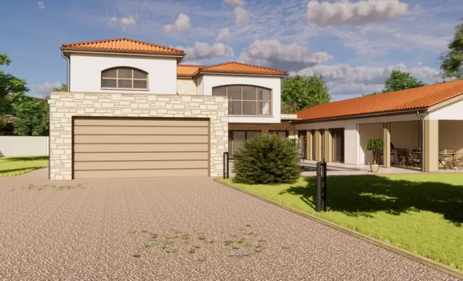Construction d'une villa moderne, Veauche, TB Maitrise d'Oeuvre
