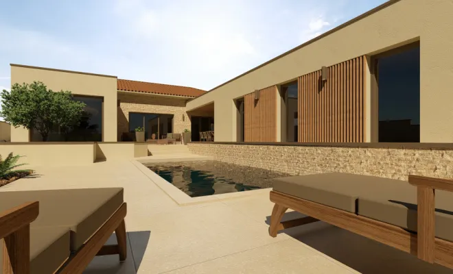 Projet de construction d'une villa individuelle, alliant style contemporain et traditionnel, St-Médard-en-Forez, TB Maitrise d'œuvre