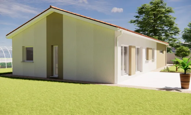 Construction d'une maison individuelle de style traditionnelle, Saint-Just-Saint-Rambert, TB Maitrise d'Oeuvre