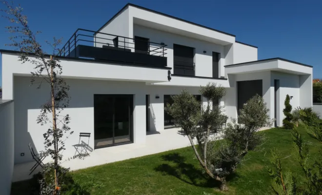 FIN DE CHANTIER : Réalisation d'une maison individuelle contemporaine, Andrézieux-Bouthéon, TB Maîtrise d'Œuvre