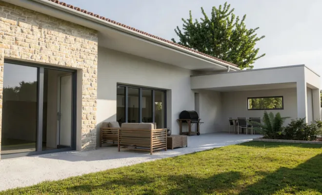 Construction d'une villa contemporaine méditerranéenne, Veauche, TB Maitrise d'Oeuvre