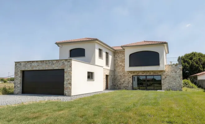 FIN DE CHANTIER : Réalisation d'une maison individuelle contemporaine, Veauche, TB Maîtrise d'Œuvre