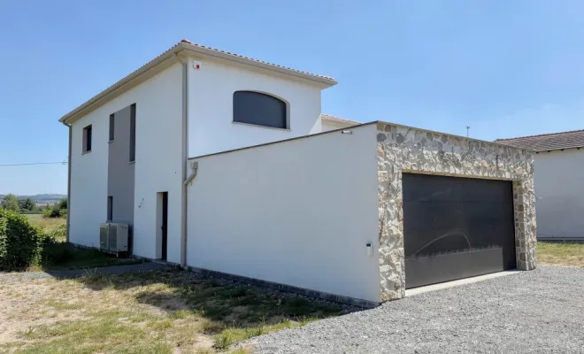FIN DE CHANTIER : Réalisation d'une maison individuelle contemporaine, Veauche, TB Maîtrise d'Œuvre